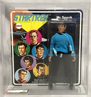 1975 MEGO Star Trek, Mr. Spock AFA U85, Signed
