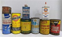 Lot of vintage brand name cleaners and oils,