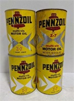 Vintage Pennzoil 1 quart unopened oil can,