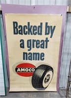 Paper Amoco Backed by a great name Adv. Sign
