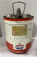 Vintage American oil company 5 gal oil can
