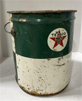 Vintage Texaco oil drum 35 lb