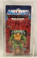 1983 He-Man MOTU Man-At-Arms 12 Back, AFA 75