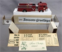 1971 Hess Season’s Greetings Fire Truck Dark Green