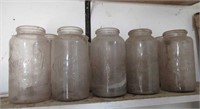 (10) Kerr Glass Canning Jars