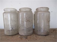 (6) Kerr Glass Canning Jars