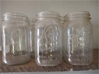 (10) Kerr Glass Canning Jars