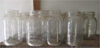 (16) Ball & Kerr Glass Canning Jars