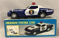 Battery Operated Highway Patrol Car.