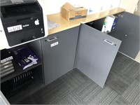 2 Laminated 2 Door Office Cabinets