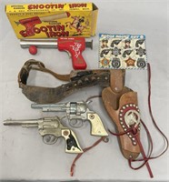 6pc Western Toy & Cap Pistol Group