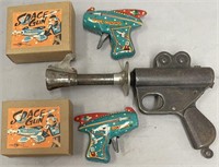 3 Vintage Space Guns, 2 Boxed