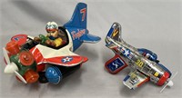 2 Japanese Airplane Toys