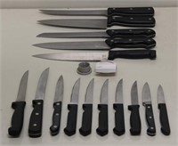 Assorted Cutlery w/ Sharpening Utensil