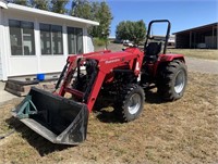 Mahindra 4540 4WD Diesel Tractor w/ 4550-4L Loader