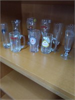 Lot of beer glasses