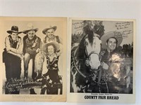 Signed Cowboy Pictures