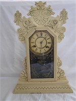Antique Waterbury Clock Co. No Key Glass Is Crack