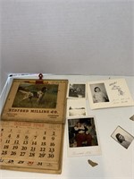 1946 Calendar and Old Pictures