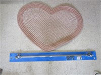 Doorway Heart Shaped Carpet,New Curtain Rod