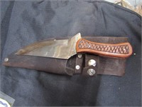 HAND FORGED KNIFE & HANDMADE SHEATH