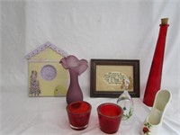 Home Decor,Purple Glass Vase,Avon Glass Bell