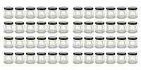 Premium vials 1.5oz mini hexagon glass jars 48