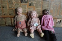 Three Antique Dolls