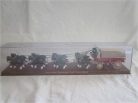 Budweiser Clydesdale Eight Horse Hitch Display