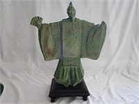 Japanese Uesugi Samurai Statue 17.5"T