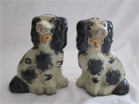 Vintage Staffordshire King Charles Spaniel Dogs 5T