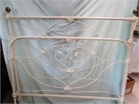 Beautiful Antique Iron Bed 53"Wide