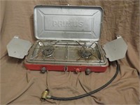 Portable Primus two burner camp stove