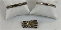 Sterling Silver Bracelets & Pin