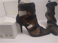 CHLOE womens Designer high Heels NWT snake skin