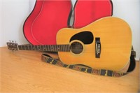 VGC Acoustic Fender F-65 Guitar & Strap With Case