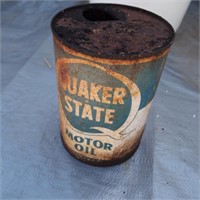 Early Quaker State Motor Oil Can