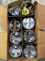 SET OF NEW HIGH PERFORMANCE PISTONS