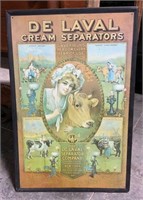 Early De Laval Cream Separator Metal Sign