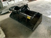 66" Bucket For Skid Steer, Bobcat Grapple Attach