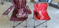 2 Folding Camp Chairs With Bags