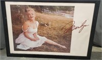 Marilyn Monroe Picture In Glass Frame