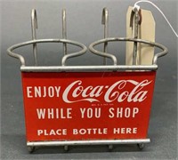 Enjoy Coca-Cola While You Shop" Bottle Holder