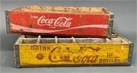 2 Wood Coca-Cola Crates