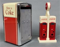Coca-Cola Napkins Dispenser & Shakers
