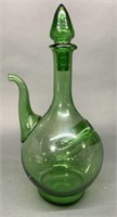 MCM 1950’s Italian Green Emerald Wine Bottle