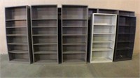 (11) HON Metal Book Shelves