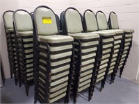 (73)  Stackable Mint Green Chairs (Rough Shape)