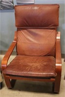 Ikea quality Leather chair 27" w x 38" h