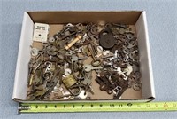 Large Lot Of Antique Keys